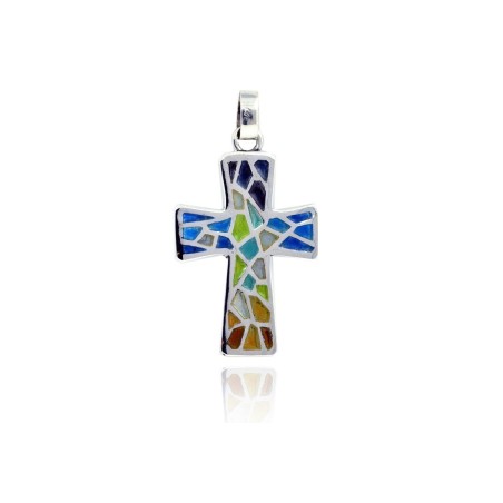 Croix Trencadís multicolor