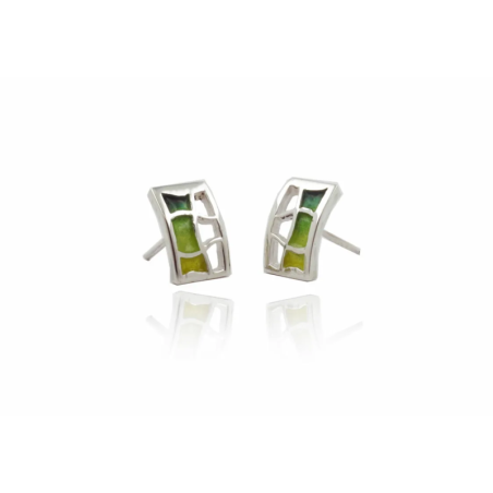 Boucles d'oreilles Pedrera vertes