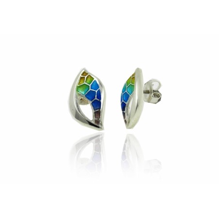 Boucles d'oreilles serpentines Trencadís colorées