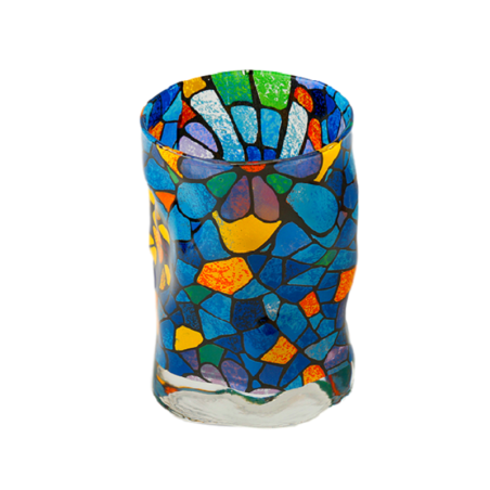 Vaso de vidrio Triana Vitral