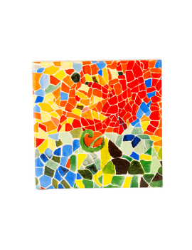Sous-verre en céramique Barcelone Gaudí Aurora