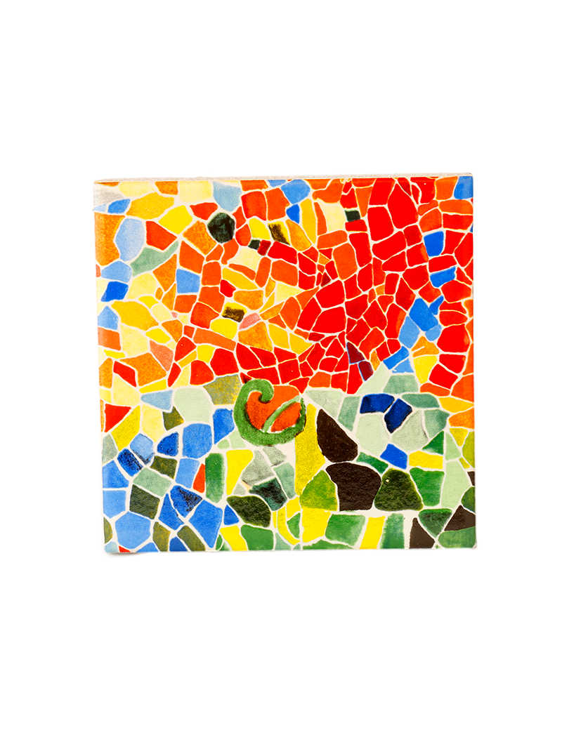 Posavasos cerámica Barcelona Gaudí Aurora