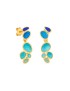 Gaudi Barcelona Fruits Long golden earrings
