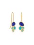 Boucles d’oreilles crochet dorées Gaudí Barcelona Fruits