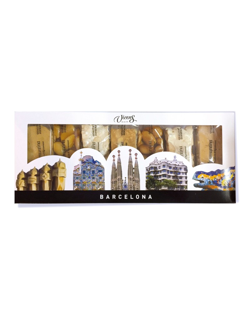 Caixa de 7 Torrons Artesans Gaudí Barcelona