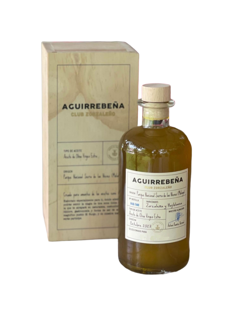 Huile d’Olive Club Zorzaleño Aguirrebeña Coffret en bois
