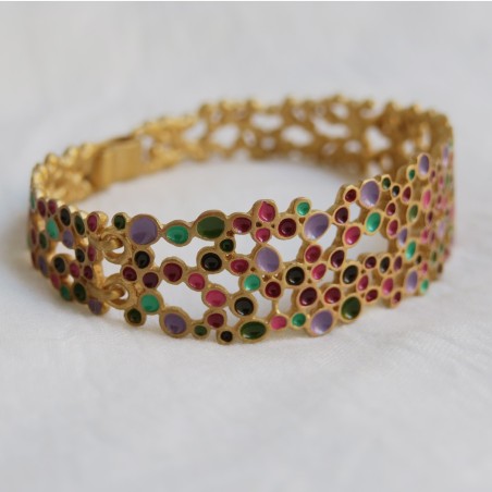 Bracelet doré aux couleurs de Gaudí à Barcelone