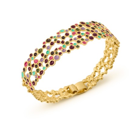 Barcelona Gaudi Colors Golden Bracelet