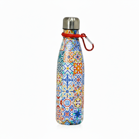 Stainless Steel Thermal Bottle 500ml – Modernist Mosaic Design Barcelona