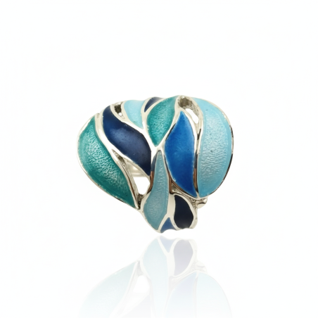 Gaudi Blue Leaves Ring
