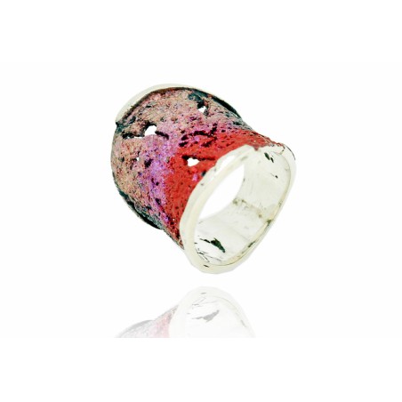 Modernist Enamel Ring