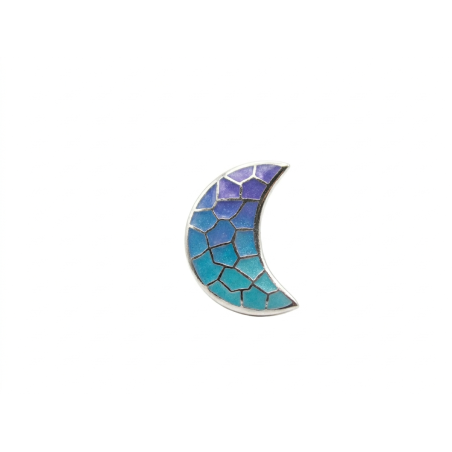 Colgante Luna Gaudí Trencadís Azul S