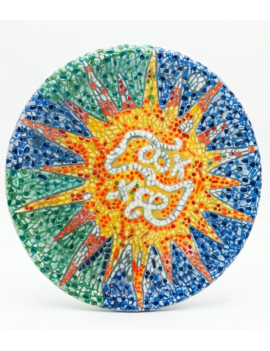 Rosette plate Park Güell 23 cm