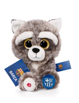 Peluche Raton laveur FC Barcelone 15 cm