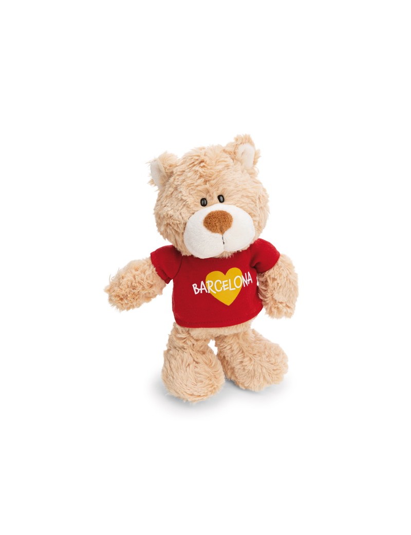 Peluche Ours Beige Barcelone 20 cm
