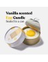 Vela de cera vegetal: aspecto de huevo, aroma a vainilla