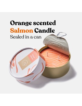 Vegetable Wax Candle - Look of salmon, smell of orange