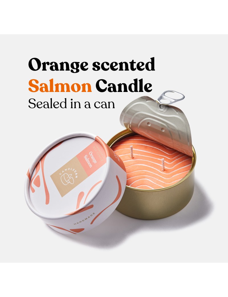 Vela de cera vegetal: aspecto salmón, aroma a naranja