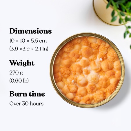 Vela de cera vegetal - Palomitas de maíz