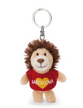 Porte-clés Peluche Lion Barcelone