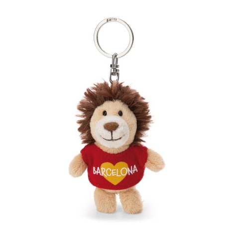 Porte-clés Peluche Lion Barcelone