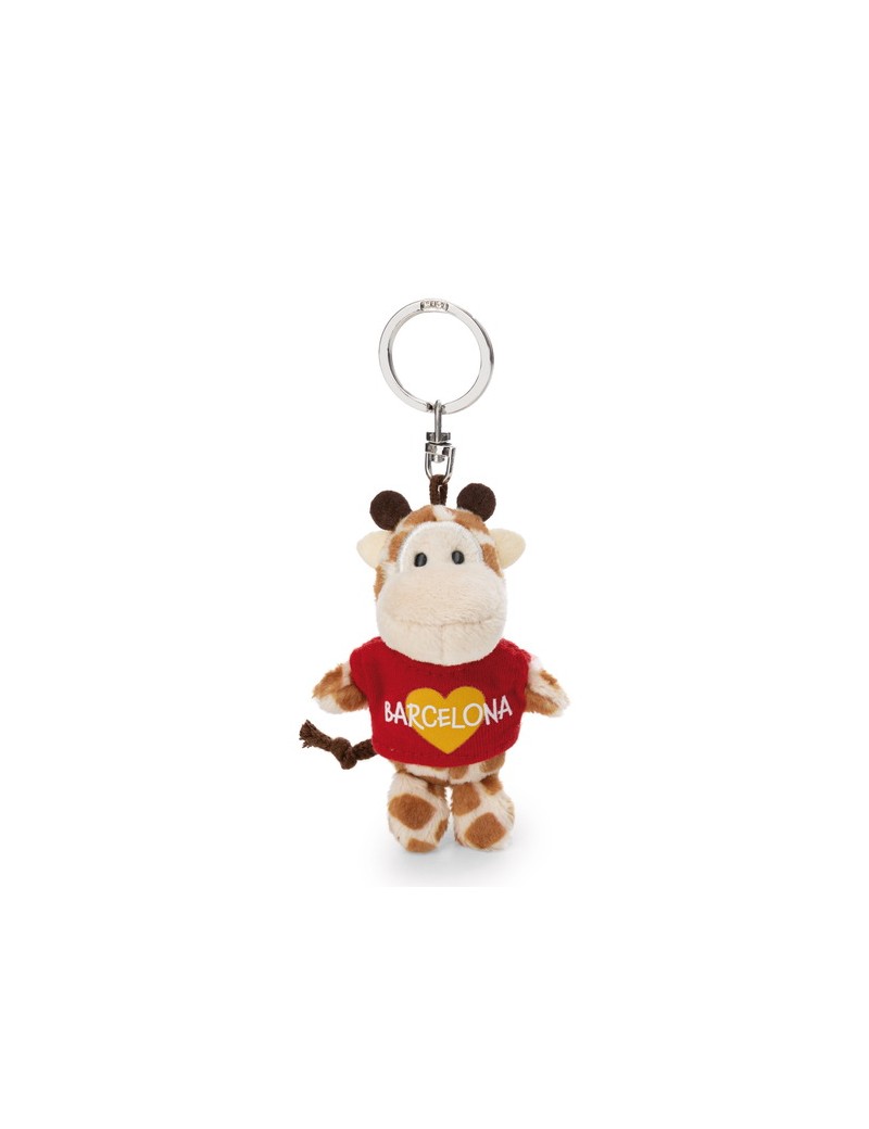 Llavero peluche jirafa Barcelona
