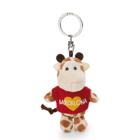 Llavero peluche jirafa Barcelona
