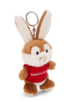 Porte-clés Peluche Lapin Barcelone