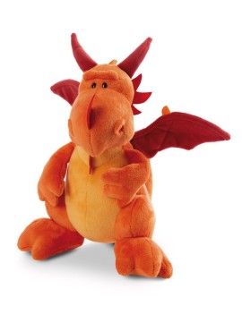 Soft toy Sant Jordi orange dragon