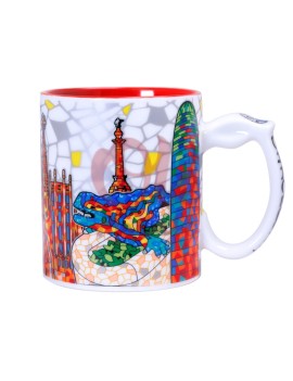 Gaudí Barcelona ceramic mug