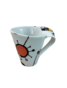 Tasse en céramique Teo Barcelone – Motif surréaliste catalan artistique