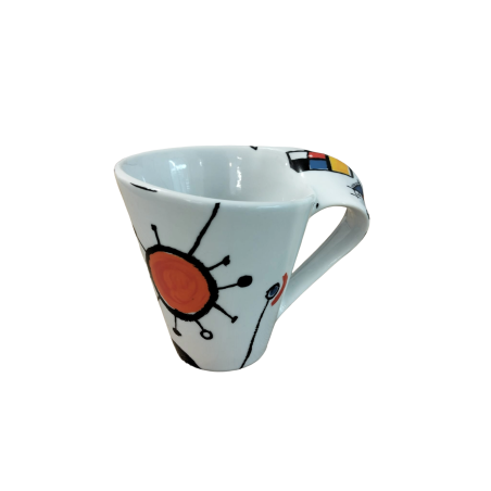Tasse en céramique Teo Barcelone – Motif surréaliste catalan artistique