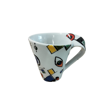 Taza cerámica Teo Barcelona - diseño artístico surrealista catalán