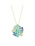Large Golden Gaudi Fruits Barcelona Necklace