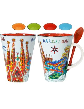 Mug with spoon Trencadís