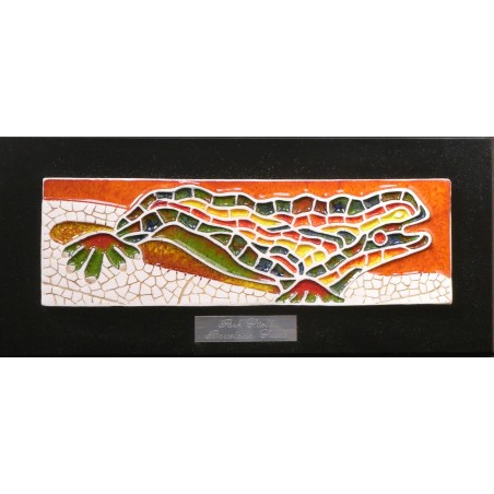 Cuadro Bajorrelieve drac Parque Güell Gaudí Barcelona