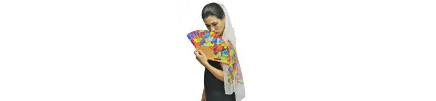 Scarves and fans