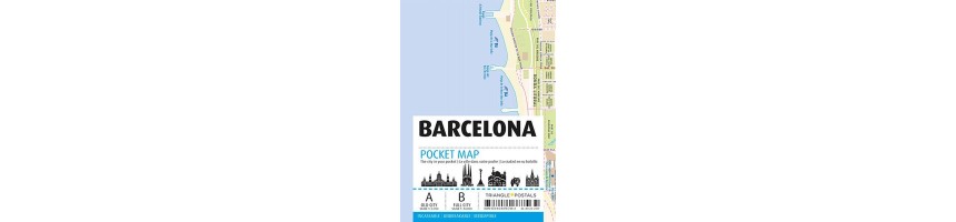Mapes, postals i marcapàgines de Gaudí i Barcelona – Souvenirs i regals
